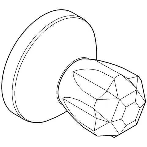 Grohe Atlanta UP-Ventil Oberbau 19830, Markierung blau, chrom Grohe Atlanta UP-Ventil Oberbau 19830, Markierung blau, chrom