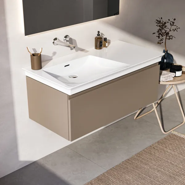 Ideal Standard Waschtischunterschrank „Finesse“ 100 × 37 × 50,5 cm Greige matt