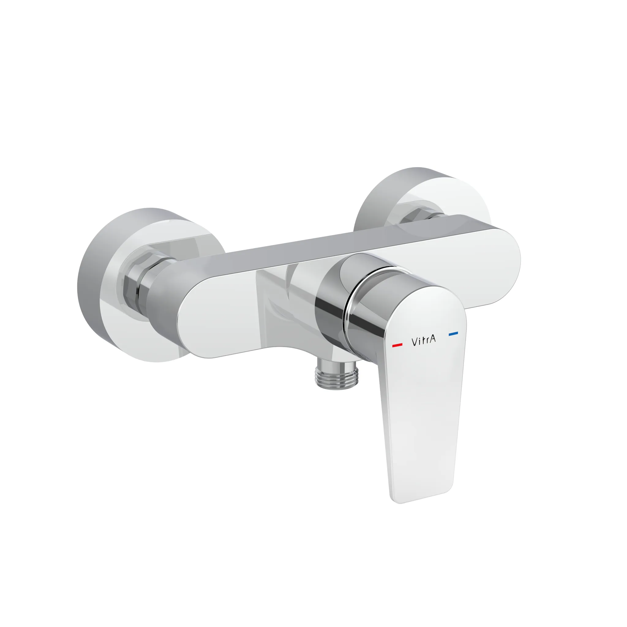 VitrA Flow Square Einhebel-Brausearmatur Aufputzmontage Chrom, Stichmaß 150 mm VitrA Flow Square Einhebel-Brausearmatur Aufputzmontage Chrom, Stichmaß 150 mm