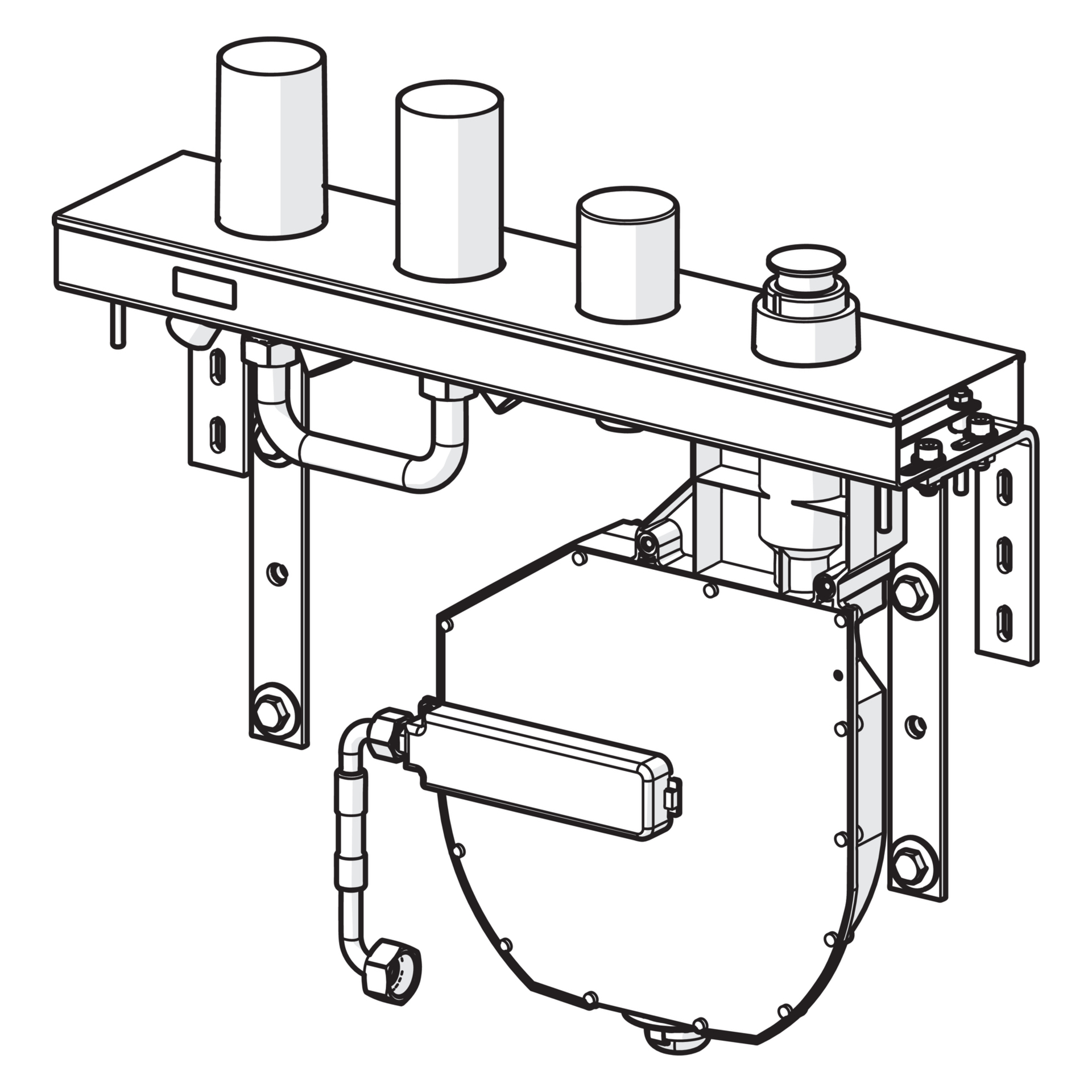 Hansa Rohbauset Brausearmatur „Compact“ in Chrom Hansa Rohbauset Brausearmatur „Compact“ in Chrom