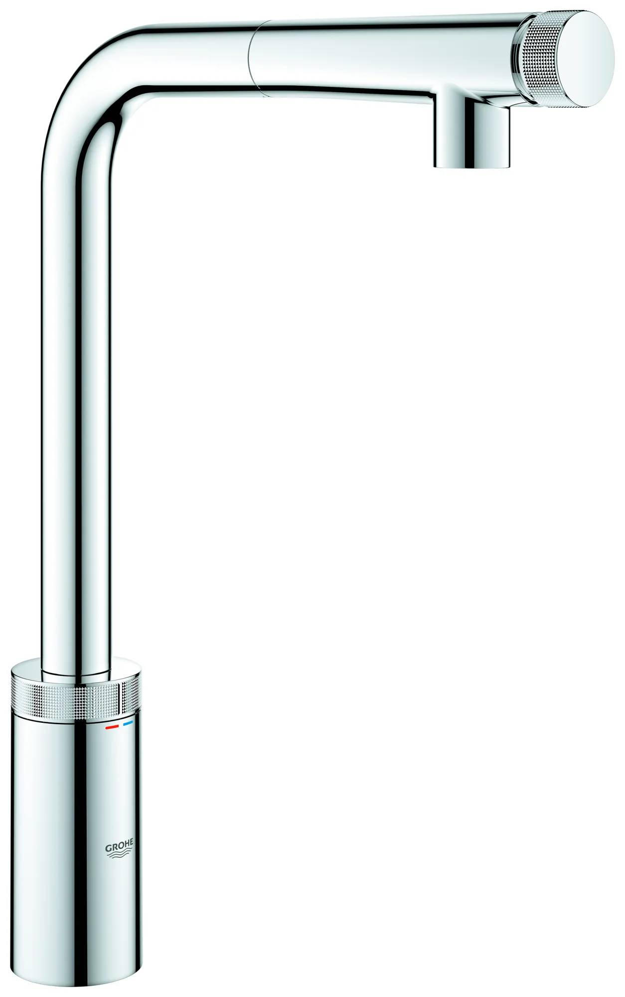 Spültischbatterie Minta SmartControl 31613, Einlochmontage, An/Aus per Knopfdruck, Volumensteuerung durch Drehen, Temperatureinstellung durch Drehen des Mischventils am Armaturenkörper, getrennte innenliegende Wasserwege, chrom Spültischbatterie Minta SmartControl 31613, Einlochmontage, An/Aus per Knopfdruck, Volumensteuerung durch Drehen, Temperatureinstellung durch Drehen des Mischventils am Armaturenkörper, getrennte innenliegende Wasserwege, chrom