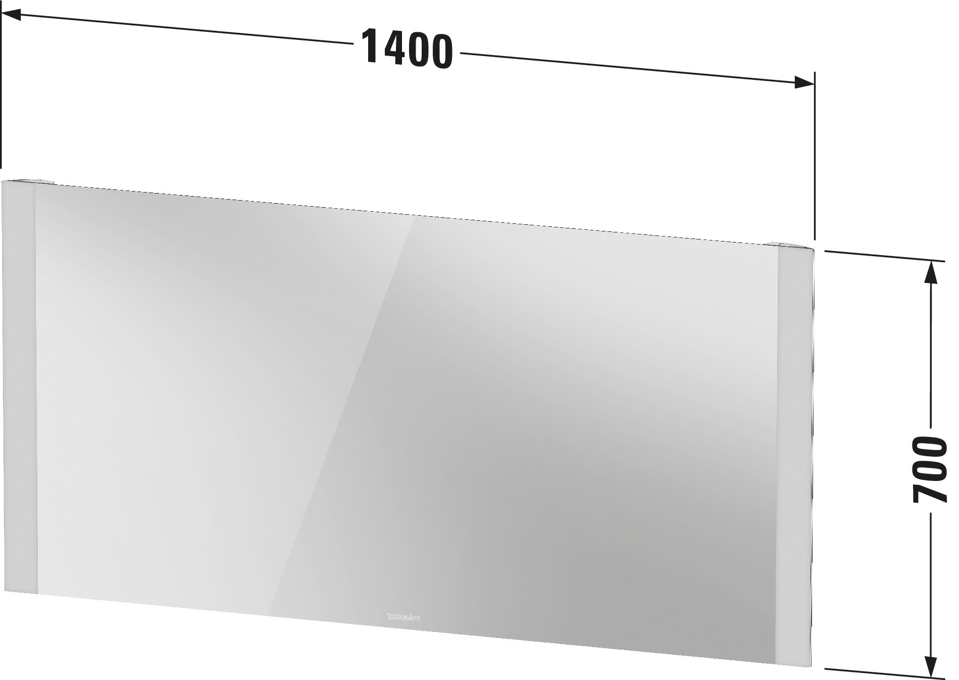 Duravit Spiegel „Licht & Spiegel“ 140 × 70 cm Duravit Spiegel „Licht & Spiegel“ 140 × 70 cm