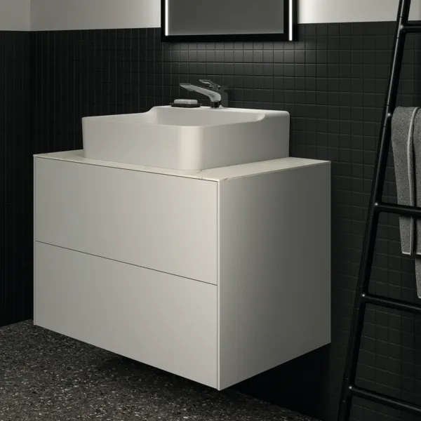 Ideal Standard Waschtischunterschrank Conca, 2 Auszüge, ohne Platte, 800x505x540mm, Weiß Ideal Standard Waschtischunterschrank Conca, 2 Auszüge, ohne Platte, 800x505x540mm, Weiß