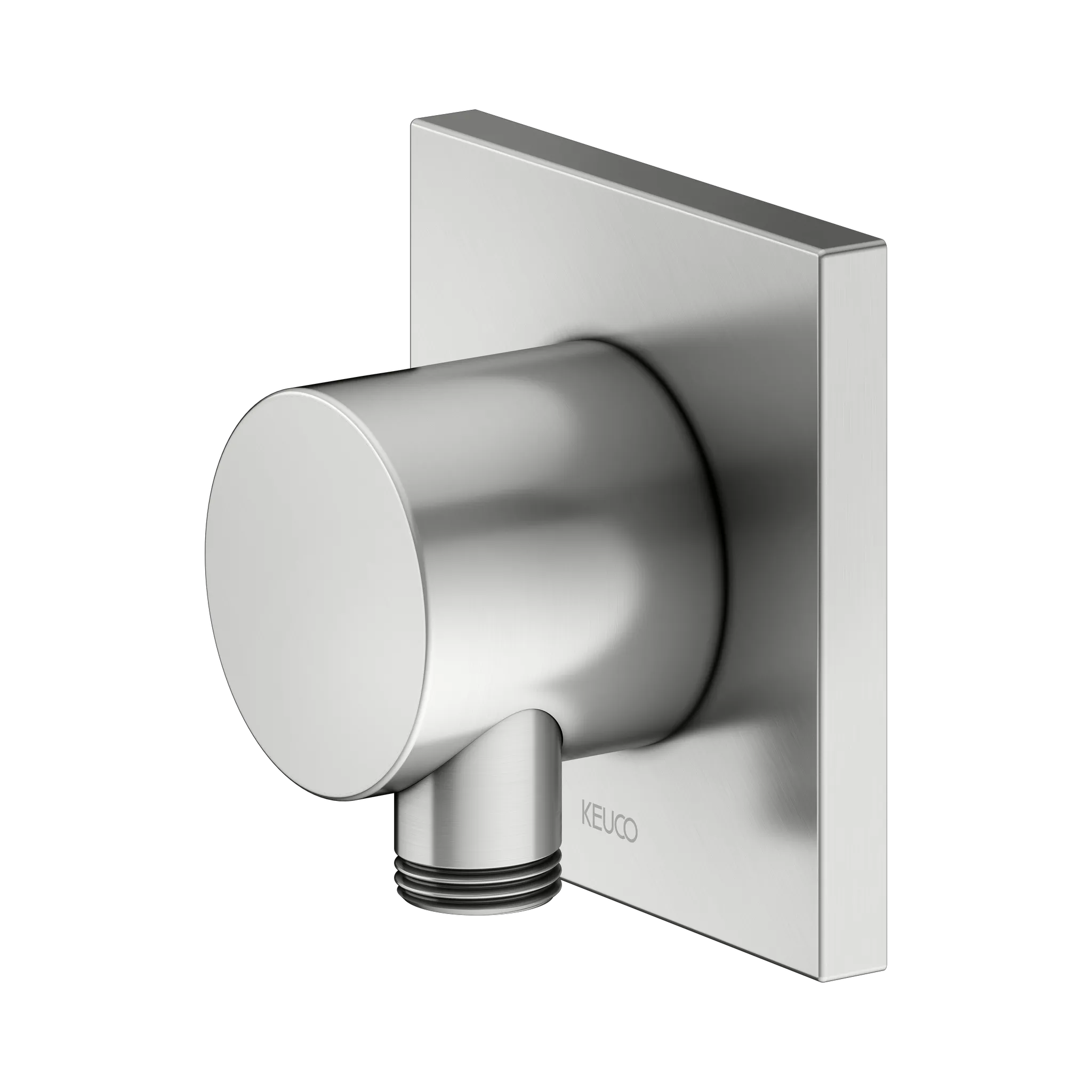 KEUCO IXMO Schlauchanschluss mit Brausehalter eckig Edelstahl-finish KEUCO IXMO Schlauchanschluss mit Brausehalter eckig Edelstahl-finish