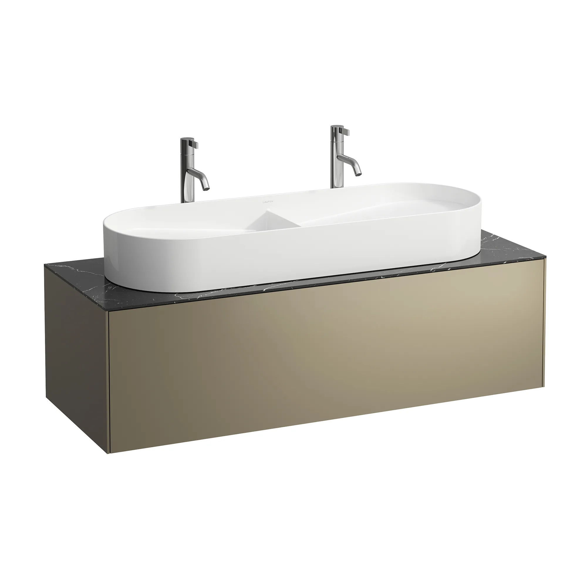 Laufen Waschtischunterbau „SONAR“ 455 × 340 × 1175 mm Titan Laufen Waschtischunterbau „SONAR“ 455 × 340 × 1175 mm Titan