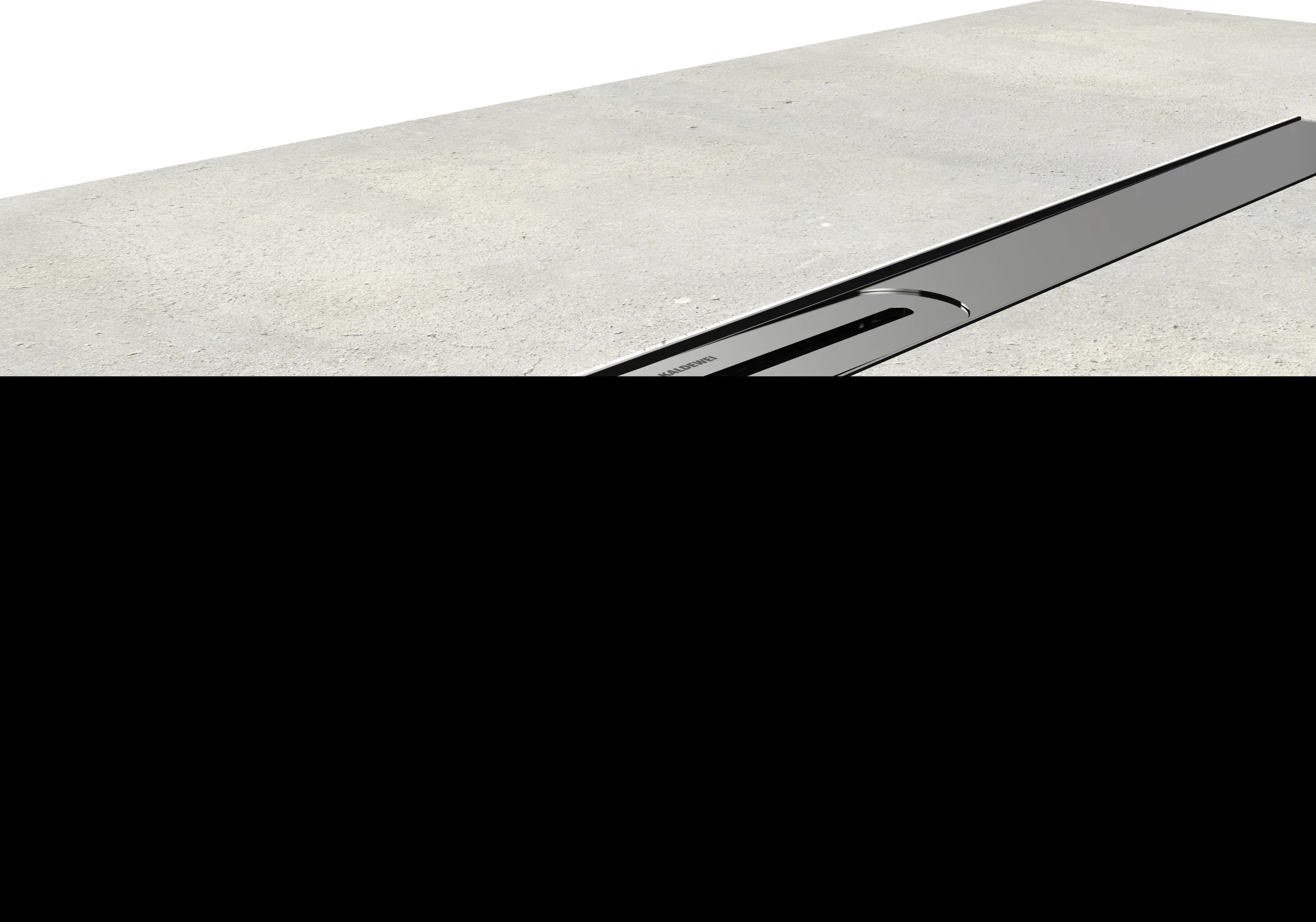 Kaldewei FlowLine ZERO Duschprofil Edelstahl gebürstet, 900 mm Länge, 55 mm Breite, MADE IN GERMANY Kaldewei FlowLine ZERO Duschprofil Edelstahl gebürstet, 900 mm Länge, 55 mm Breite, MADE IN GERMANY