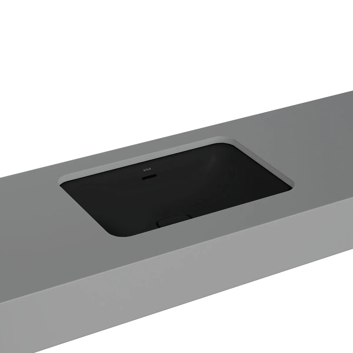 VitrA New Metropole Unterbauwaschtisch rechteckig 60x40 cm Schwarz Matt