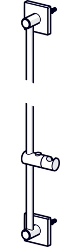 HA Wandstange HANSA 4441 Chrom