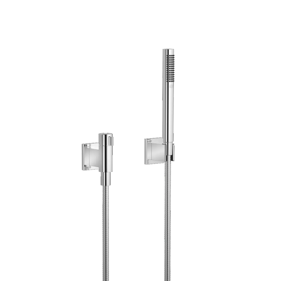 Dornbracht Schlauchbrausegarnitur mit Einzelrosetten mit Mengenregulierung - Chrom Dornbracht Schlauchbrausegarnitur mit Einzelrosetten mit Mengenregulierung - Chrom