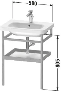 Duravit Holzgestell „DuraStyle“ in Betongrau Matt Duravit Holzgestell „DuraStyle“ in Betongrau Matt