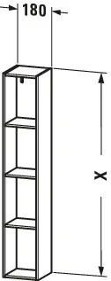 Duravit Regalelement „L-Cube“ Duravit Regalelement „L-Cube“