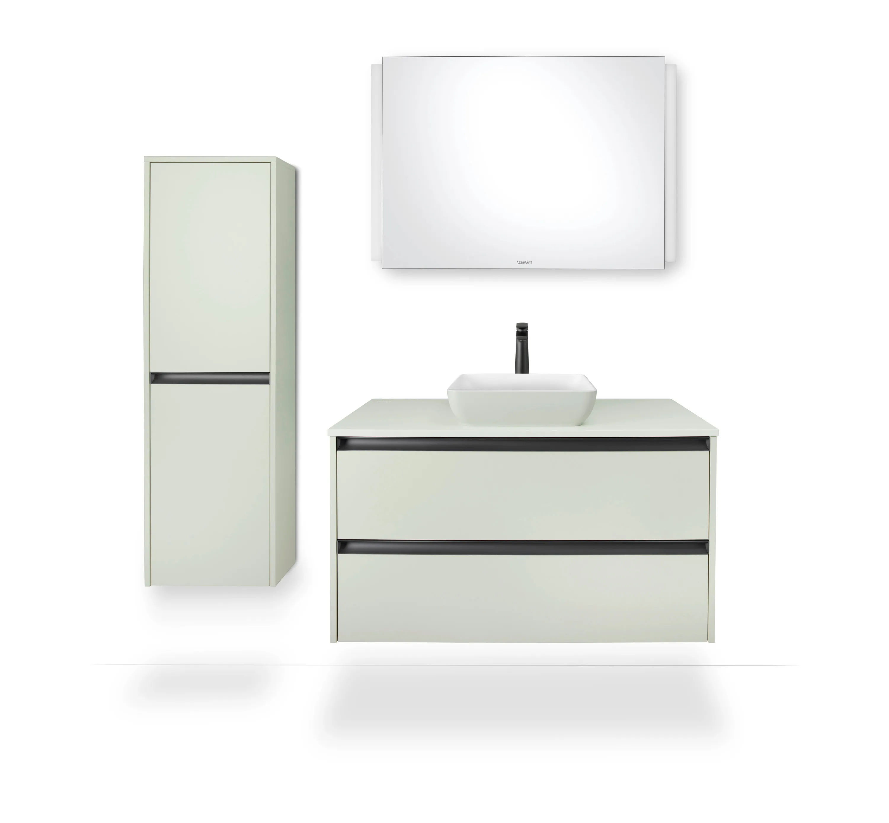 Einhand-Waschtischarmatur „Tulum by Starck“ Ausladung 155 mm in Schwarz (matt)
