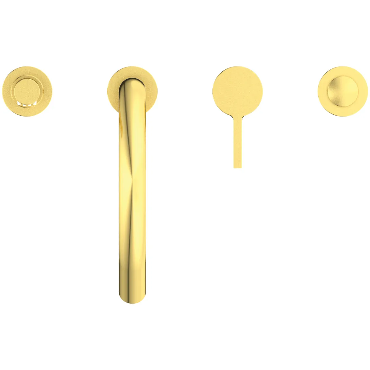 Ideal Standard Joy Armatur BC789A2, 4-Loch, Stab-Handbrause, Brushed Gold Ideal Standard Joy Armatur BC789A2, 4-Loch, Stab-Handbrause, Brushed Gold