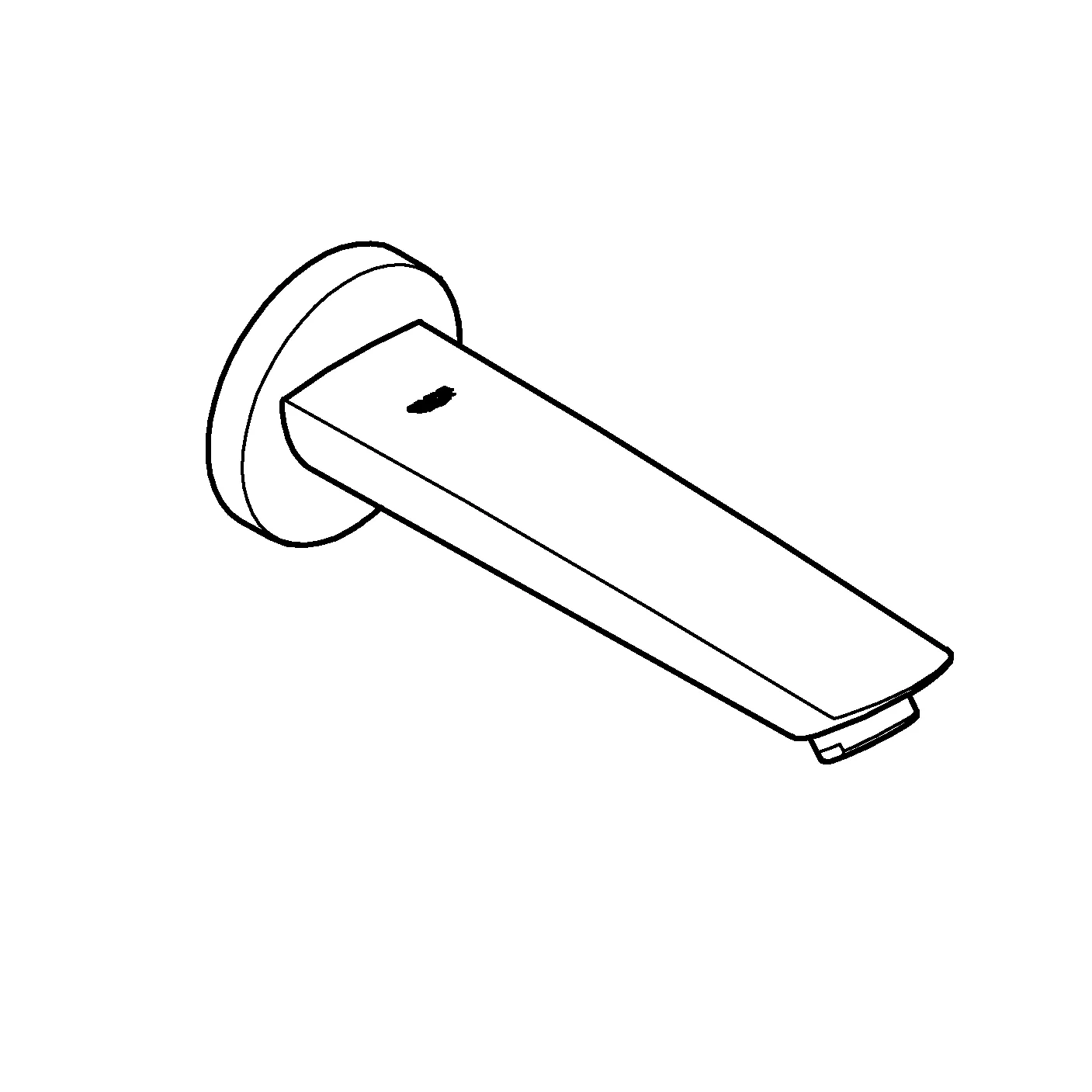 Wanneneinlauf Eurosmart 13448_3, Wandmontage, Außengewinde 1/2″, Ausladung 171 mm, matt black Wanneneinlauf Eurosmart 13448_3, Wandmontage, Außengewinde 1/2″, Ausladung 171 mm, matt black