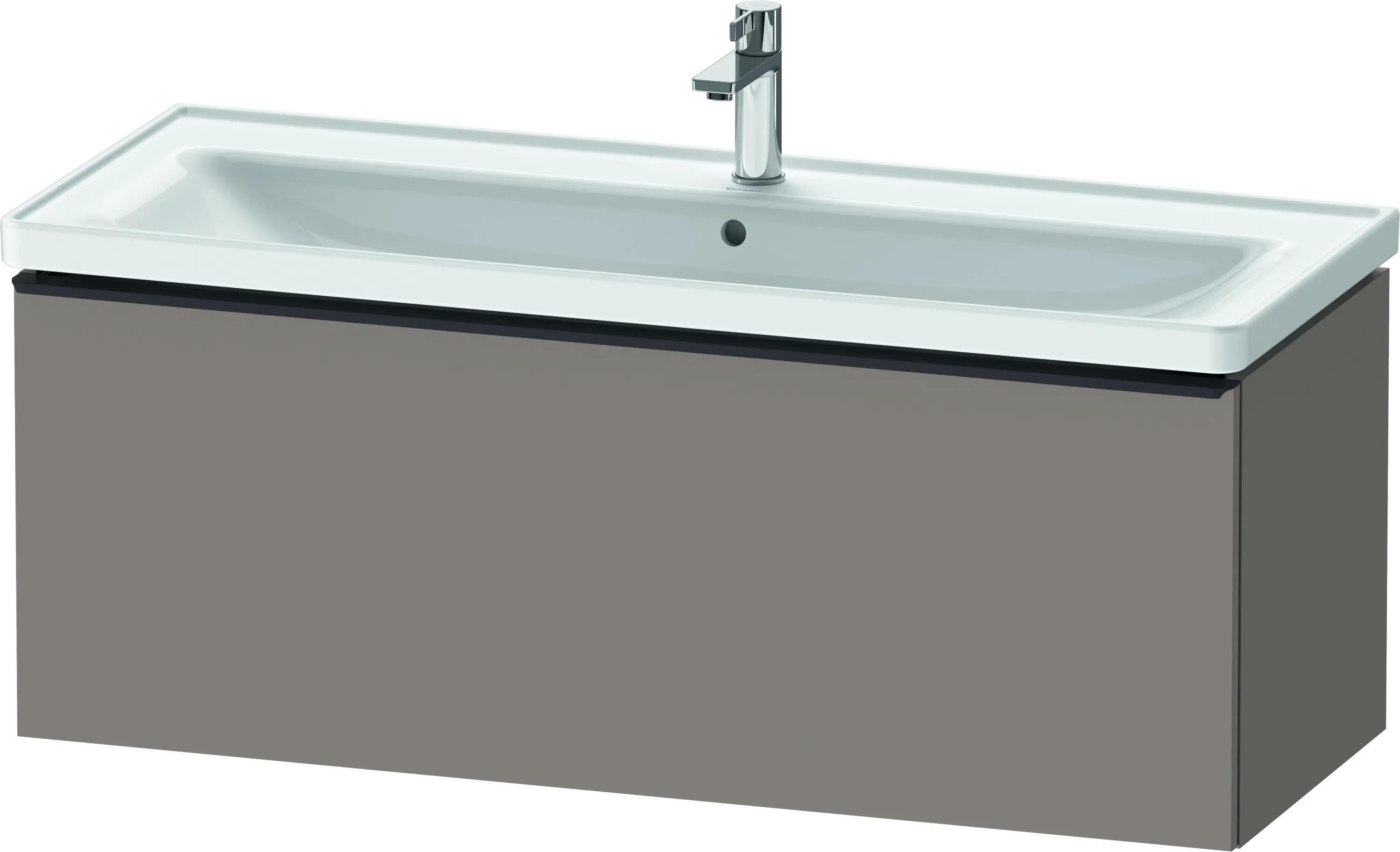Duravit Waschtischunterschrank wandhängend „D-Neo“ 118,4 × 44 × 45,2 cm Basalt Matt Duravit Waschtischunterschrank wandhängend „D-Neo“ 118,4 × 44 × 45,2 cm Basalt Matt