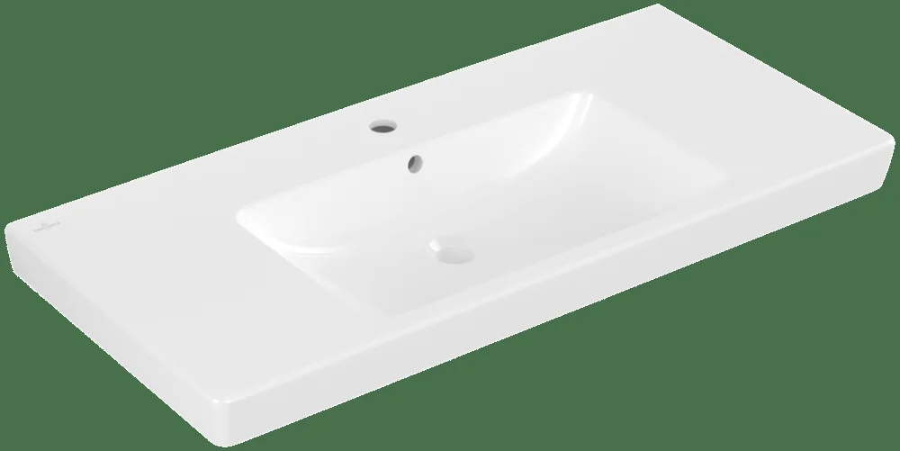 Villeroy & Boch Subway 2.0 Schrankwaschtisch 1000x480mm Rechteck 1HL. m. ÜL. Weiß Alpin