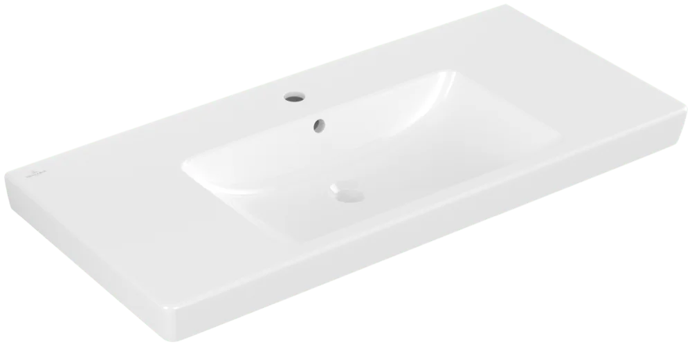 Villeroy & Boch Schrankwaschtisch Subway 2.0, 1000x470x180 mm, weiß Alpin, glänzend, mit Überlauf, für 3-Loch-Armatur
