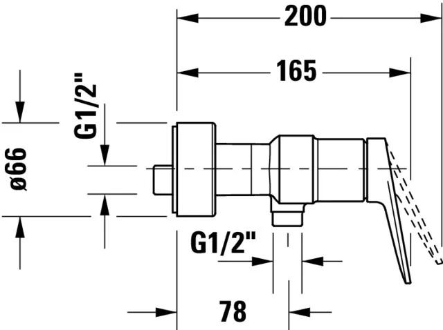 Einhand-Duscharmatur „Wave“ in Gold (poliert) Einhand-Duscharmatur „Wave“ in Gold (poliert)