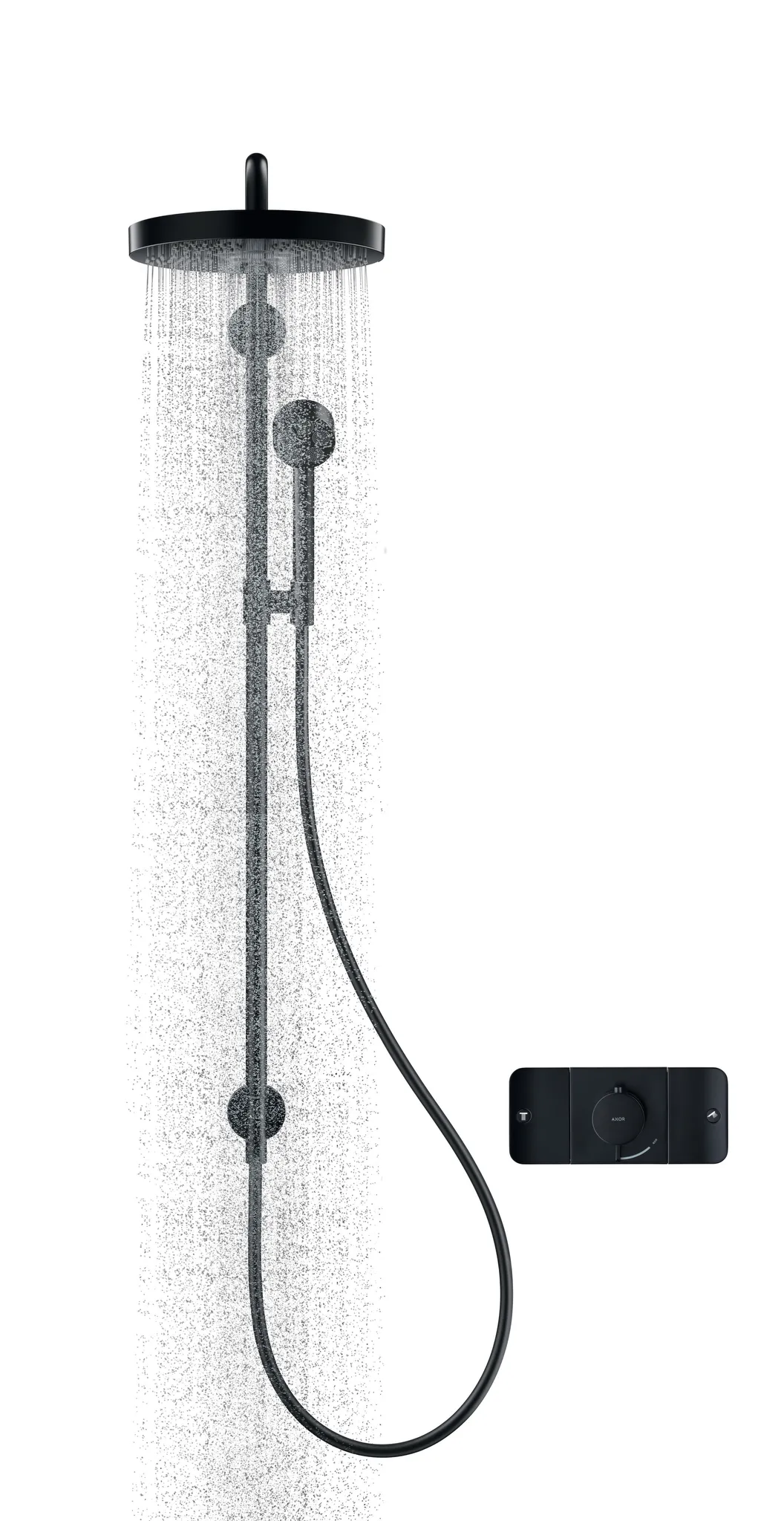 Showerpipe Axor One 280 1jetmit Handbrause chrom Showerpipe Axor One 280 1jetmit Handbrause chrom