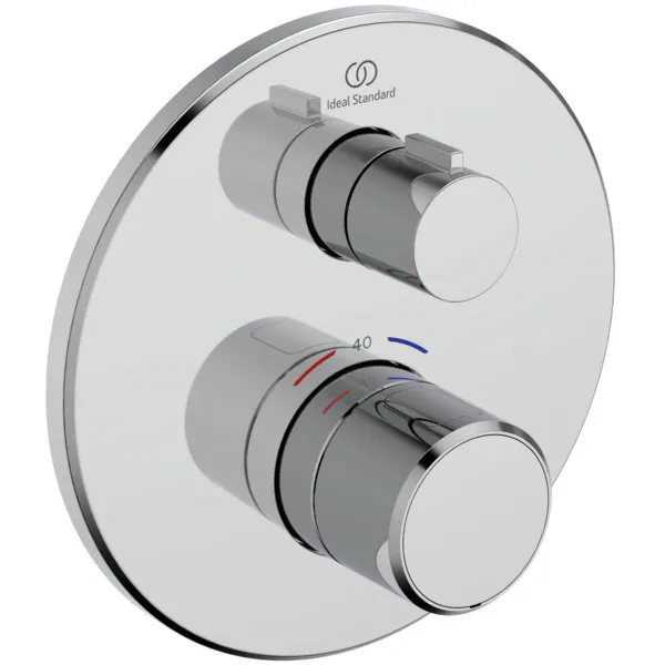 Ideal Standard Ceratherm T25 Brausethermostat Unterputz Rosette Chrom 163 mm