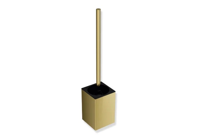 HEWI WC-Bürstengarnitur System 900Q, PVD, Wandmontage, gold glänzend, 440 mm hoch, 100 mm tief HEWI WC-Bürstengarnitur System 900Q, PVD, Wandmontage, gold glänzend, 440 mm hoch, 100 mm tief