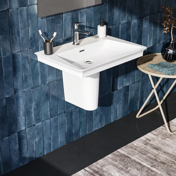 Waschbecken „LaDolceVita“ 66 × 47 × 14,5 cm, Hahnlochposition mittig Waschbecken „LaDolceVita“ 66 × 47 × 14,5 cm, Hahnlochposition mittig