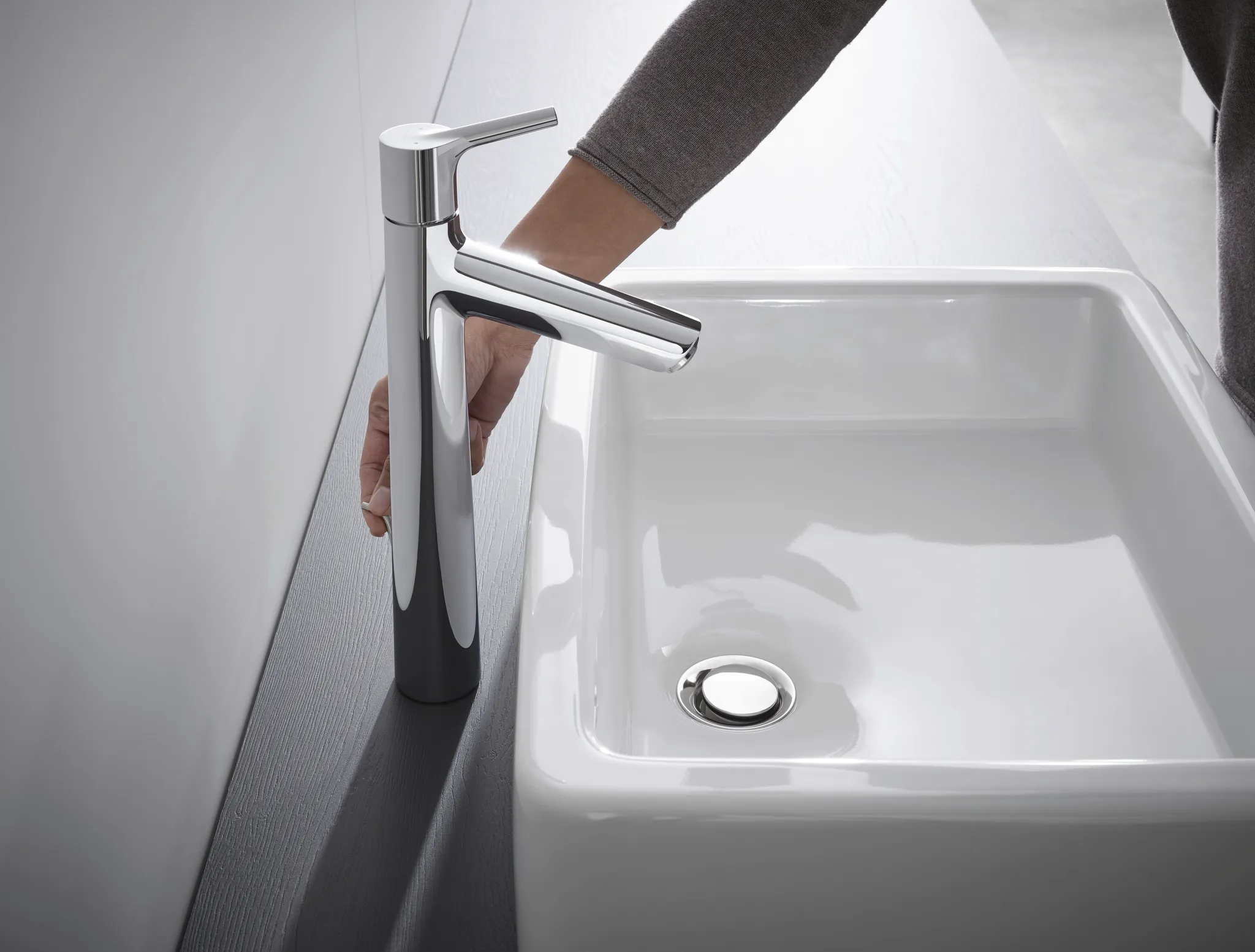 Hansgrohe Talis S Einhebel-Waschtischmischer 190 mit Zugstangen-Ablaufgarnitur, Chrom Hansgrohe Talis S Einhebel-Waschtischmischer 190 mit Zugstangen-Ablaufgarnitur, Chrom