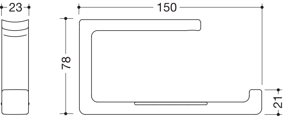 HEWI Aufrüstsatz „Serie 802 LifeSystem“ in Anthrazit glänzend