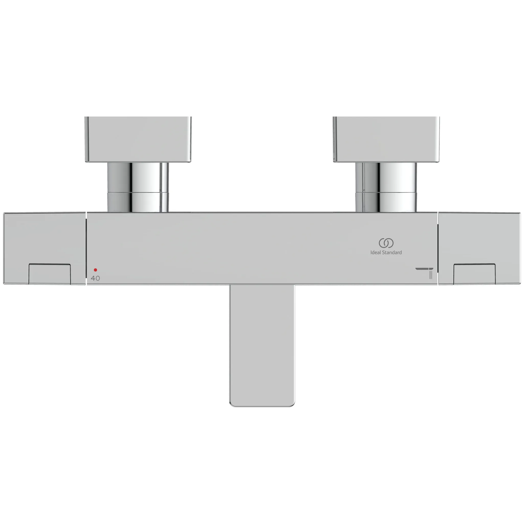 Badethermostat Aufputz Ceratherm C100 Square Chrom