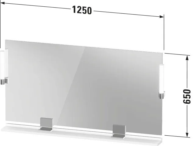 Duravit Spiegel „Sivida“ 133 × 65 cm Duravit Spiegel „Sivida“ 133 × 65 cm