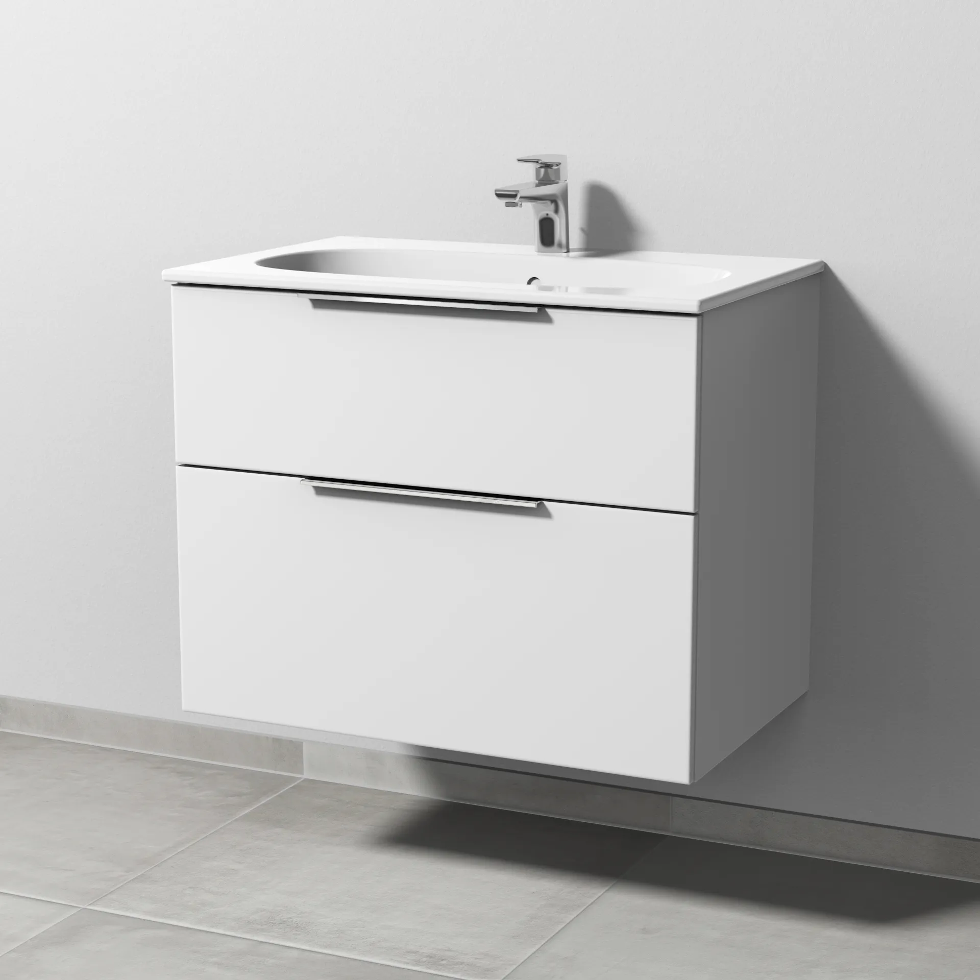 Sanipa Waschtischunterschrank „3way“ 730 × 582 × 467 mm in Weiß-Soft Sanipa Waschtischunterschrank „3way“ 730 × 582 × 467 mm in Weiß-Soft