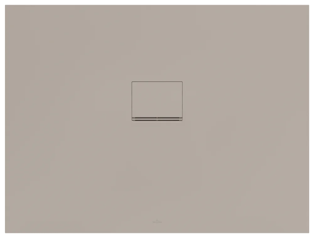 Villeroy & Boch Squaro Infinity Duschwanne, 1200 x 900 x 40 mm, Quaryl, Almond
