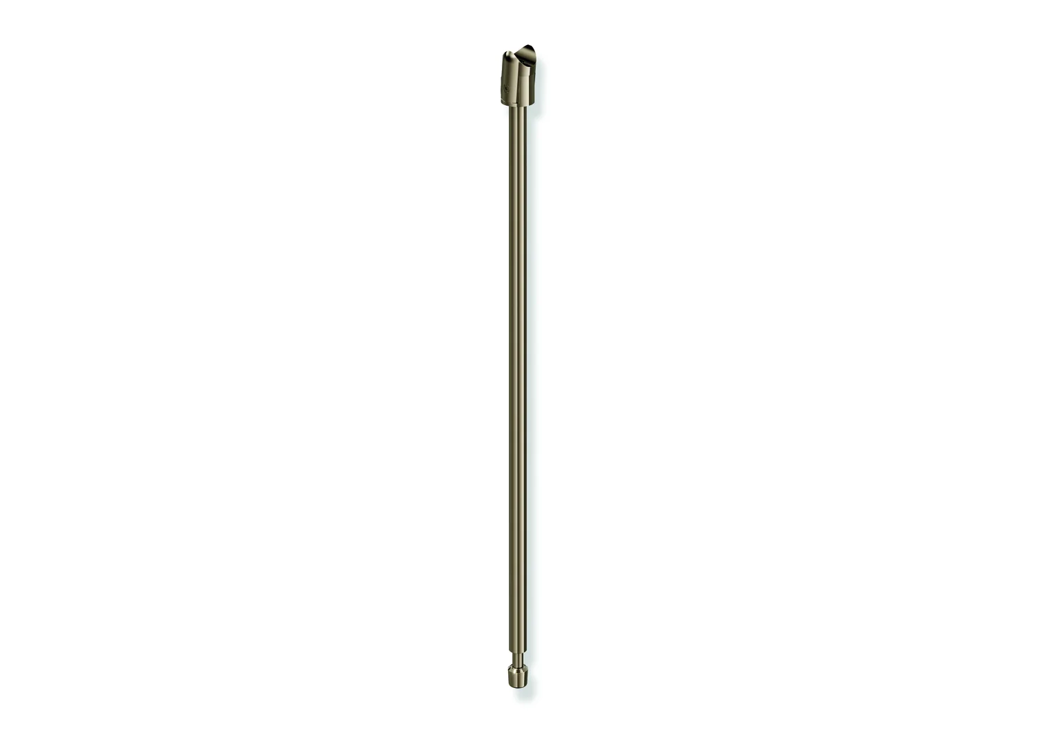 HEWI Bodenstütze System 900, Edelstahl PVD bronze glänzend, Montagehöhe 680 mm, senkrechte Länge 565 mm
