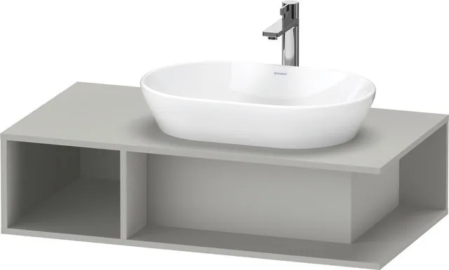 Duravit Waschtischunterschrank wandhängend „D-Neo“ 100 × 26 × 55 cm Betongrau Matt