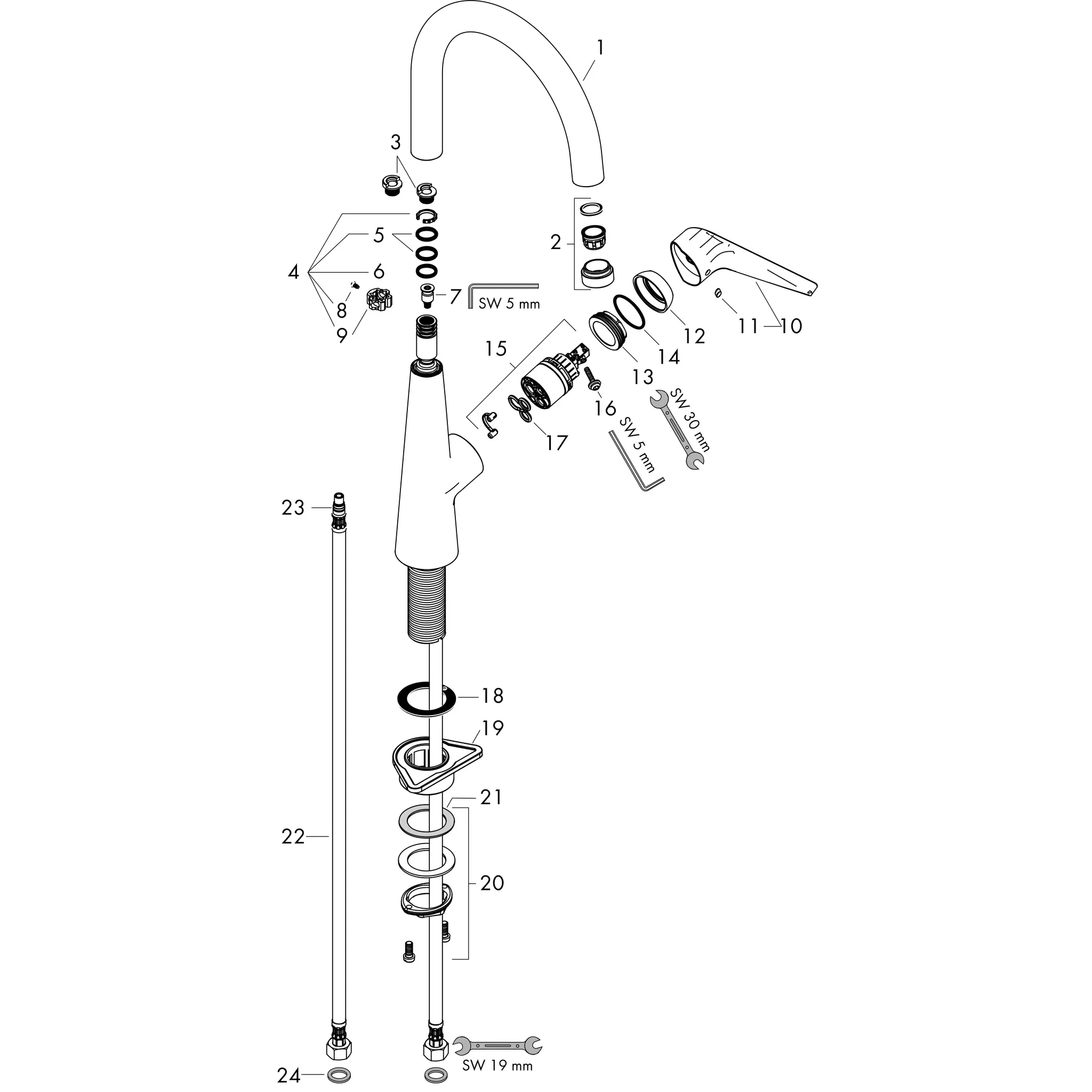 Hansgrohe Talis M51 Einhebel-Küchenmischer 260, EcoSmart, 1jet, Chrom Hansgrohe Talis M51 Einhebel-Küchenmischer 260, EcoSmart, 1jet, Chrom