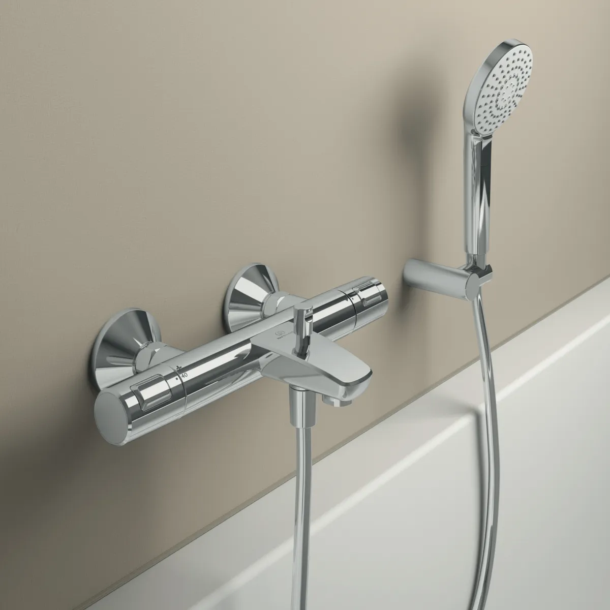 Ideal Standard Ceratherm T25 Badethermostat Aufputz Chrom Ideal Standard Ceratherm T25 Badethermostat Aufputz Chrom