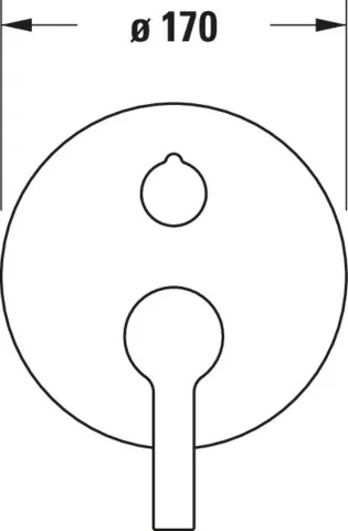 B.2 Einhebel-Brausemischer Unterputz mitUmstellventil,Ausl. 87 Breite 170 mm