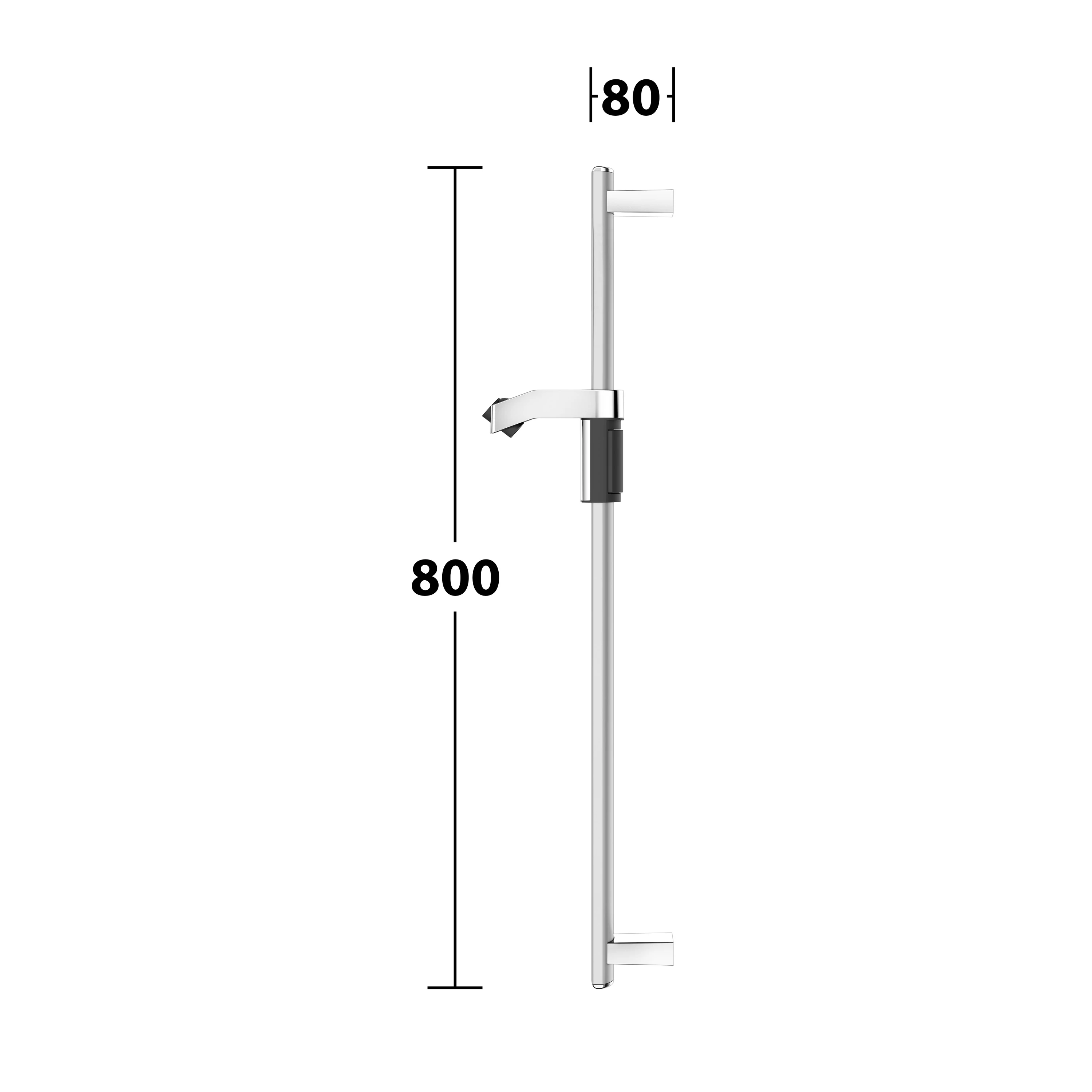 AXESS 35012170800 Brausestange 800 mm silber-eloxiert