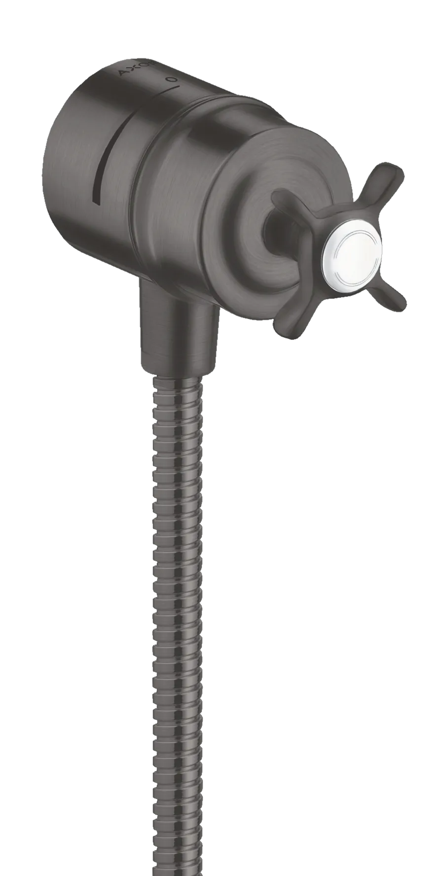 Hansgrohe AXOR Montreux Wandanschluss Stop Brushed Black Chrome, DN15 Hansgrohe AXOR Montreux Wandanschluss Stop Brushed Black Chrome, DN15