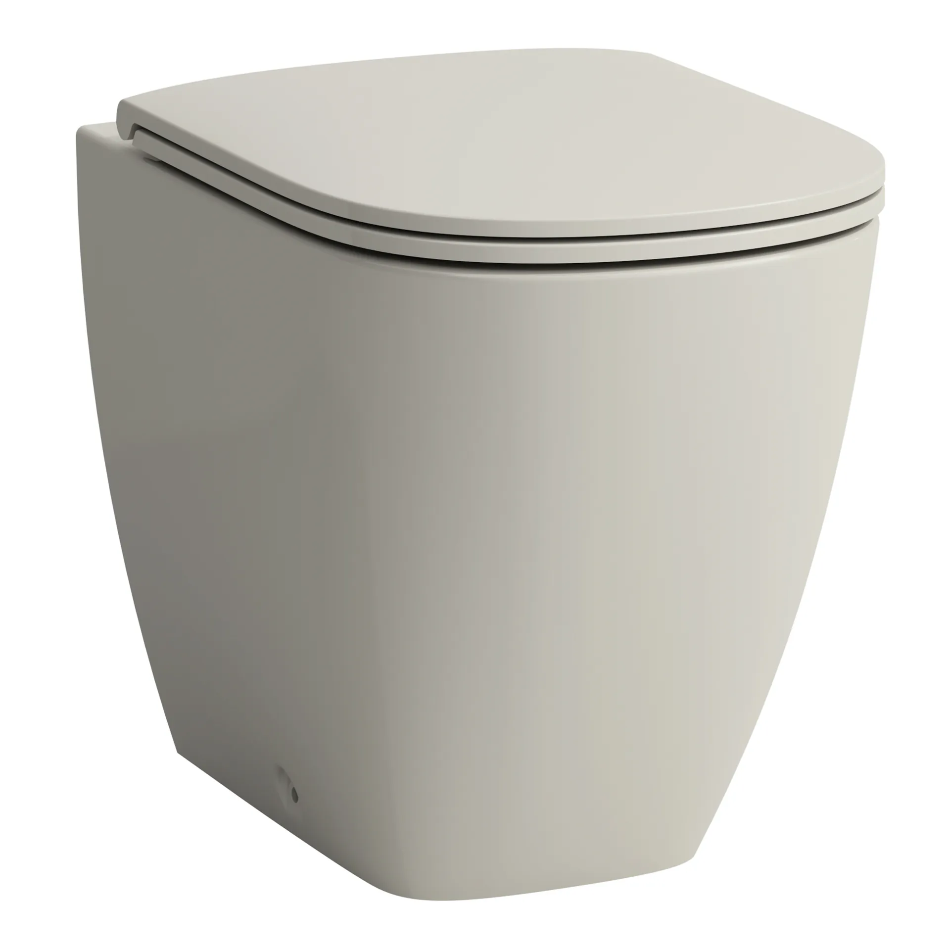 Laufen Stand-Tiefspül-WC Keramikhöhe 42 cm „Lua“ 360 × 420 × 520 mm in Pergamon, Abgang waagerecht, ohne Spülrand