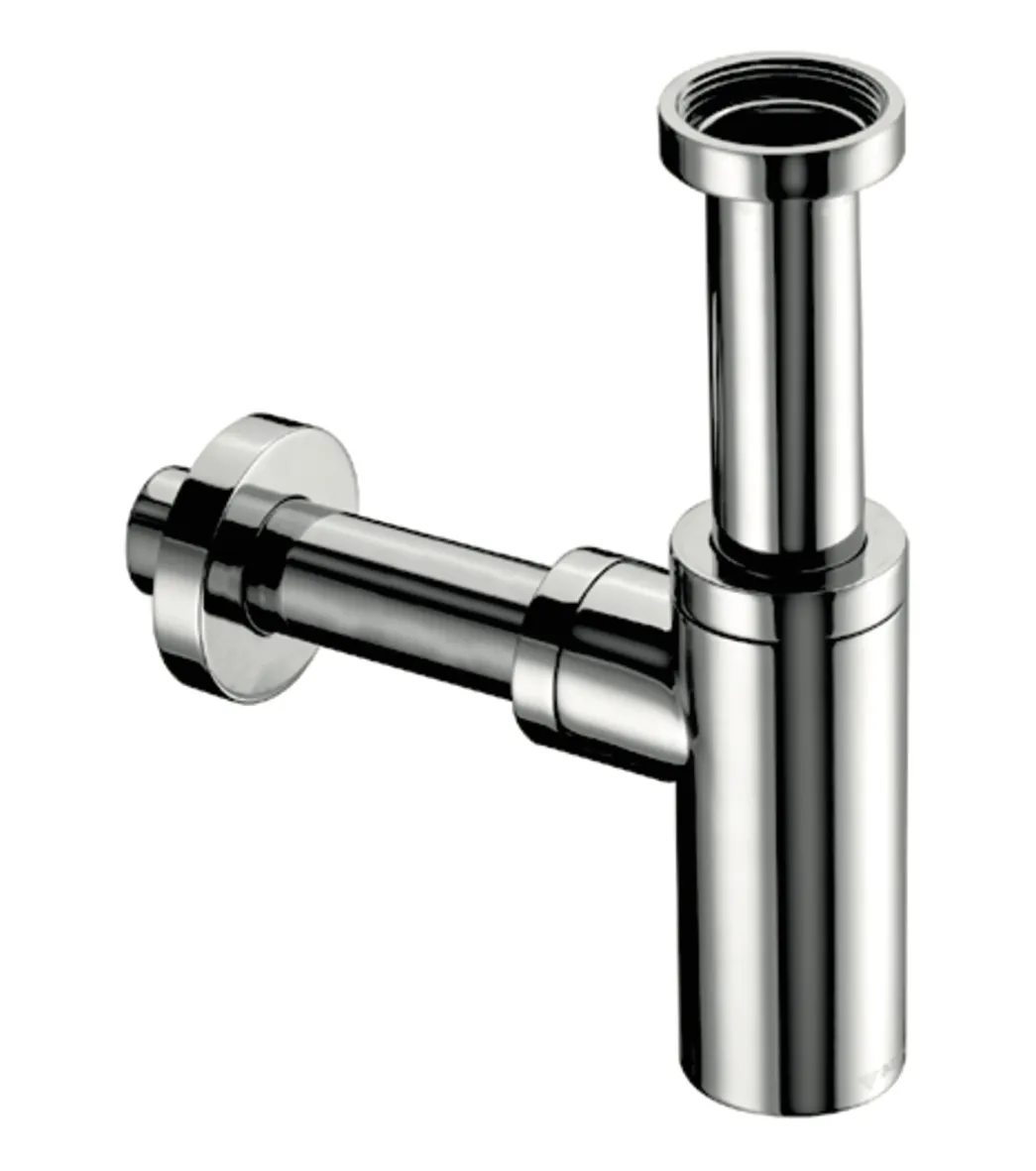 Design-Siphon EDITION, Messingrosette mit Gleitring, chrom Design-Siphon EDITION, Messingrosette mit Gleitring, chrom