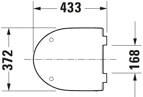 Duravit WC-Sitz Compact „No.1“ 36,9 × 43,3 × 4,2 cm in, Soft Closing, Scharniere Edelstahl