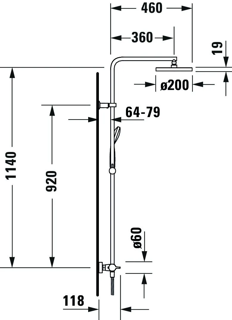 B.1 Shower System mit Brausethermostat