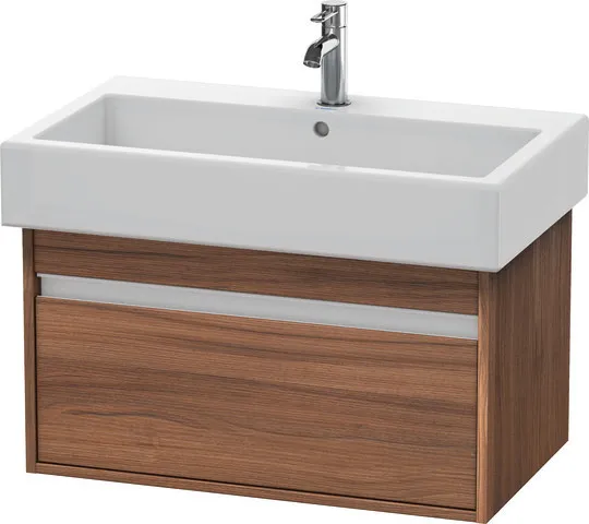 Duravit Waschtischunterschrank wandhängend „Ketho“ 75 × 41 × 44 cm Nussbaum Natur