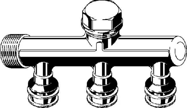 Viega „Raxofix“ Verteiler 3-fach Viega „Raxofix“ Verteiler 3-fach