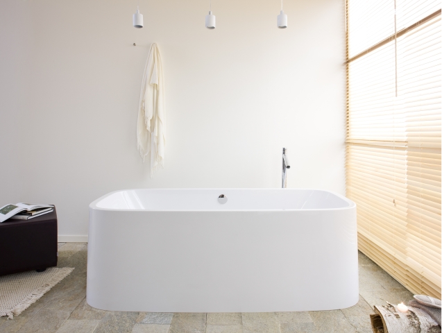Hoesch Badewanne „Singlebath“ Uno, freistehend freistehend rechteck 179,8 × 78,2 cm in 