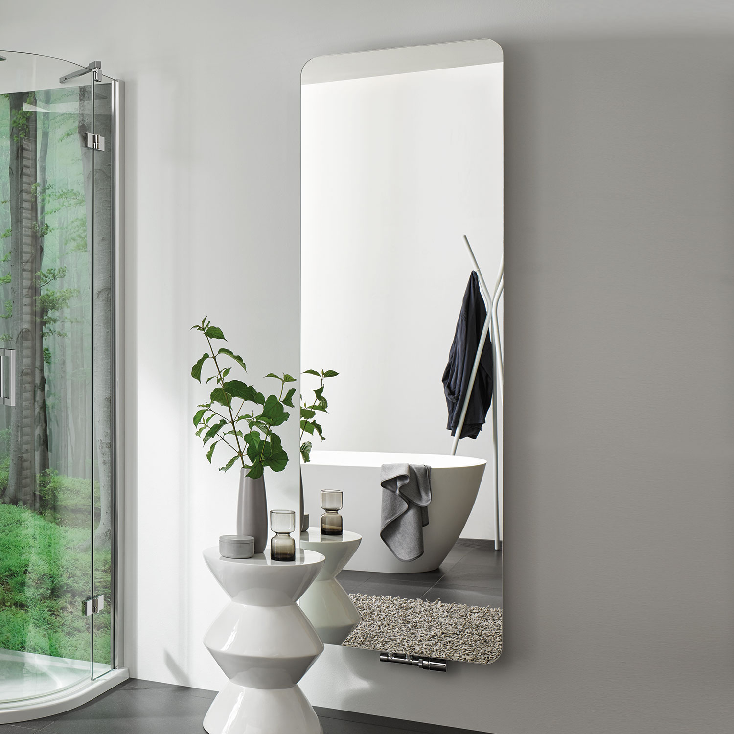 Design-Heizkörper „Softcube“ 57 × 180 cm in Weiß Matt