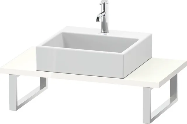 Duravit Konsole „L-Cube“ in Weiß Hochglanz