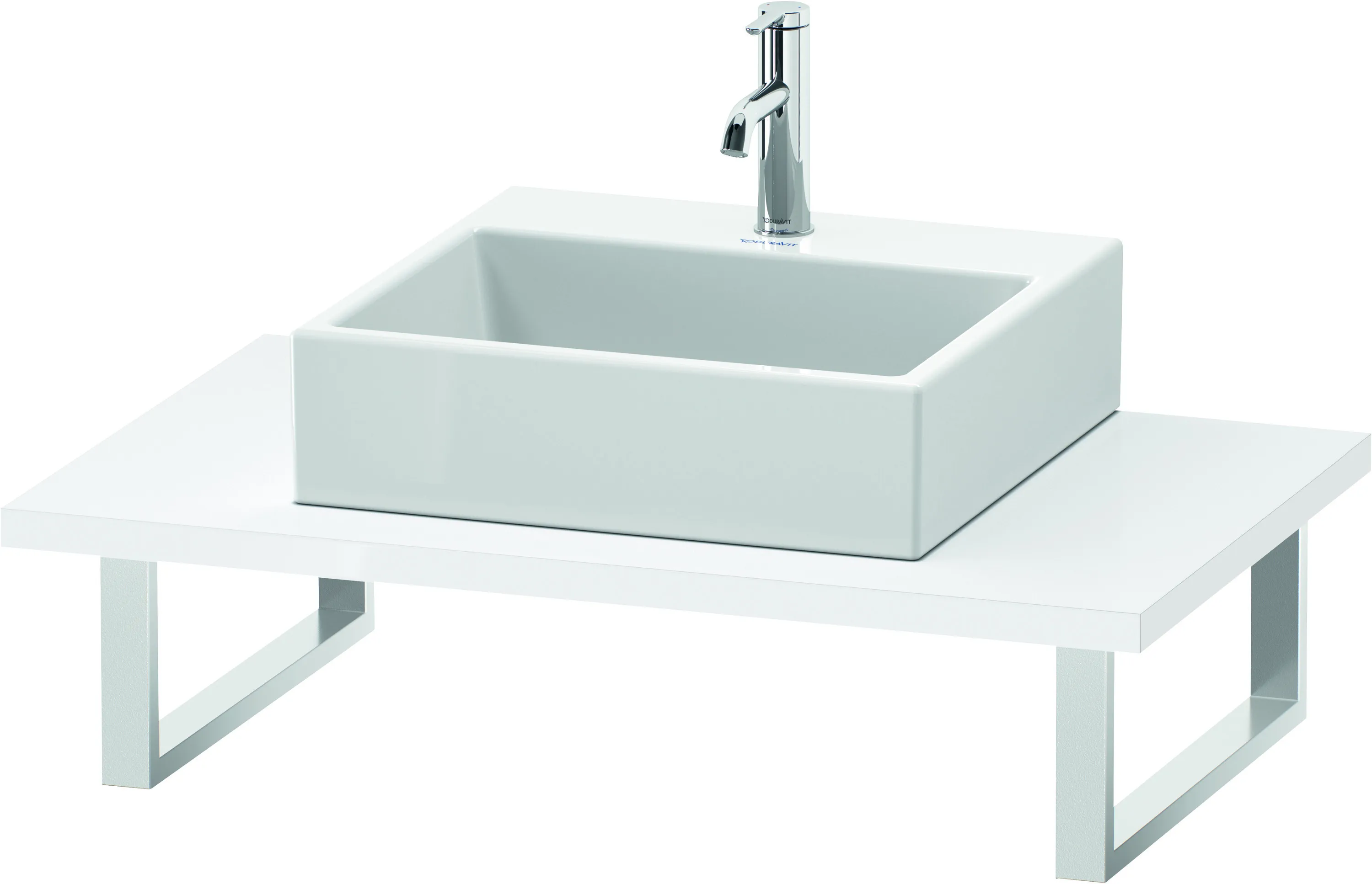 Duravit Konsole „L-Cube“ in Weiß Hochglanz