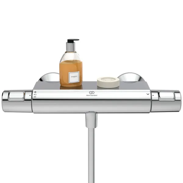 Wrap-Over Ablage für Brausethermostate CeraTherm T25,50 oder 100, Chrom Wrap-Over Ablage für Brausethermostate CeraTherm T25,50 oder 100, Chrom
